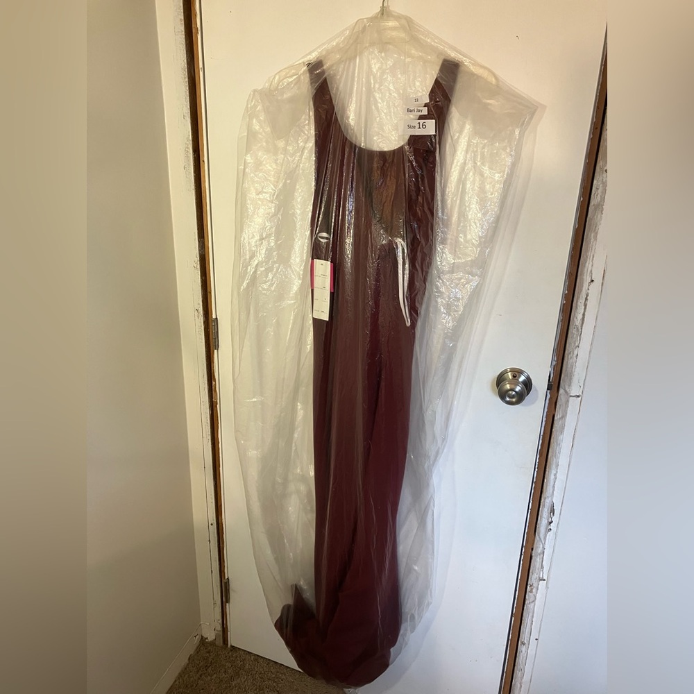Bari Jay Burgundy Maxi Dress - Picture 8 of 8